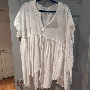 We The Free Cream Textured Tunic
